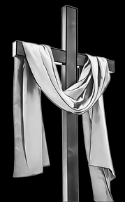 Крест с плащаницей - картинки для гравировки
